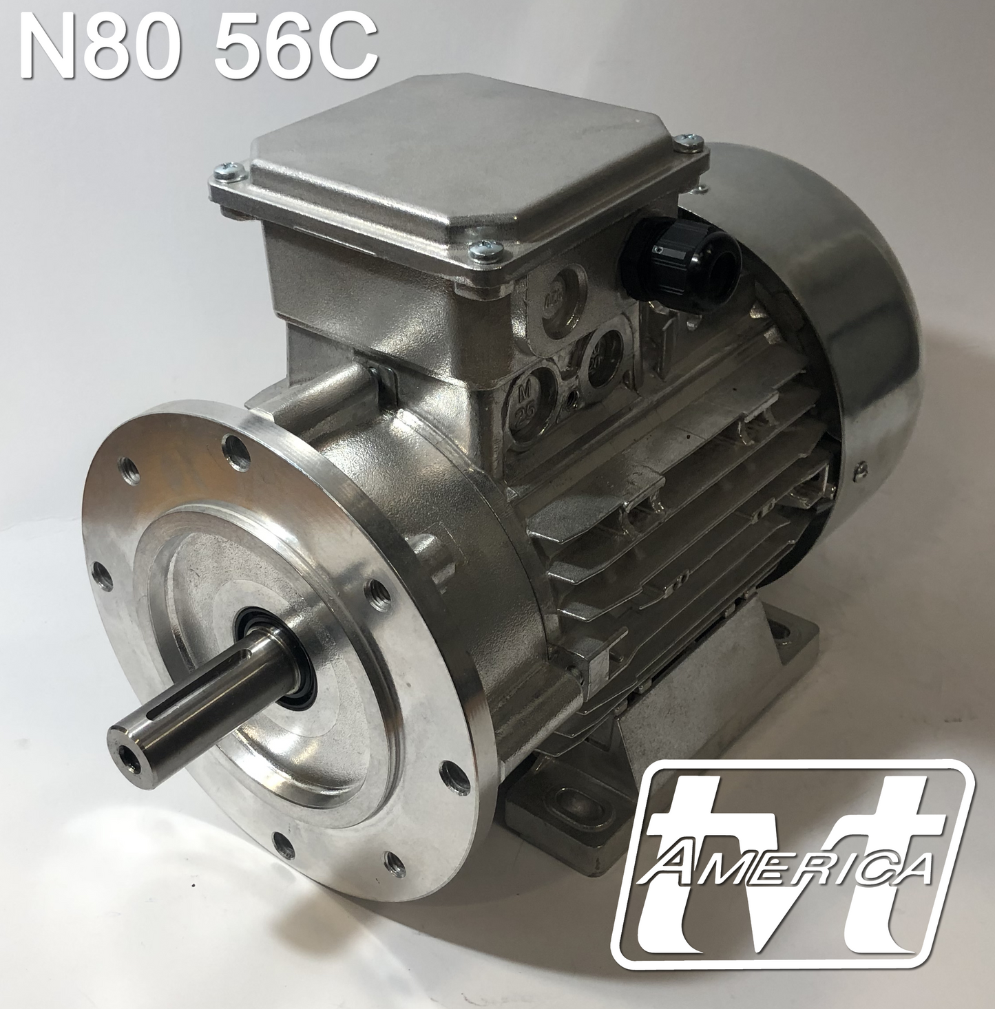 2hp 4pole 3ph NEMA 56C AC Motors & Brake Motors