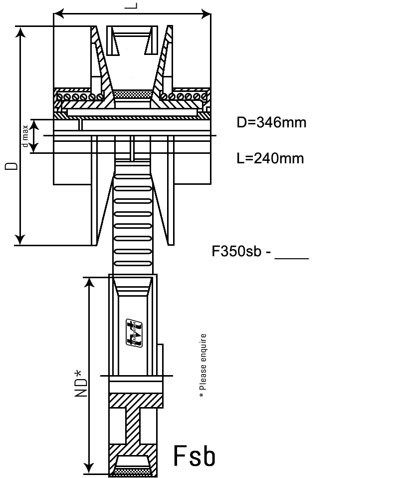 Berges®  F350sb Spring Tensioning Pulley