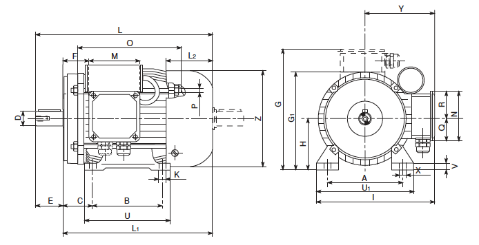 Carpanelli MM63a2 1ph AC Metric Motor or Brakemotor