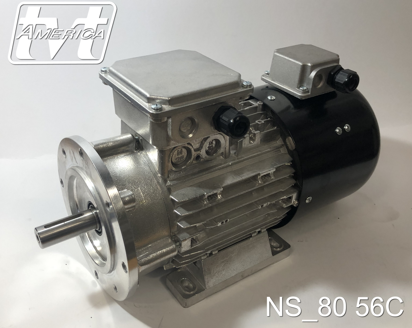 1hp 4pole 3ph NEMA 56C AC, Brake, & Vector Motors